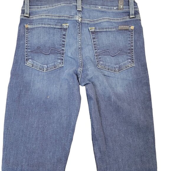 7 For All Mankind Gwenevere Skinny Jeans.  Size 28. Excellent Condition Pre-own. - Picture 5 of 9